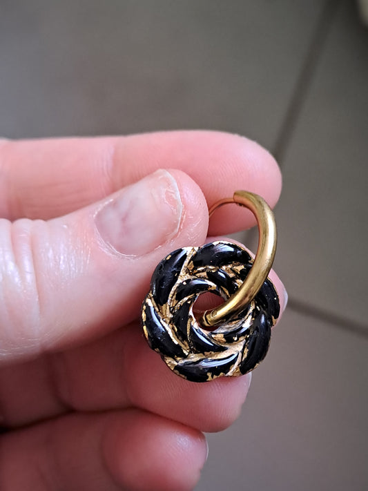 Pampilles Rosa - Noir & Or