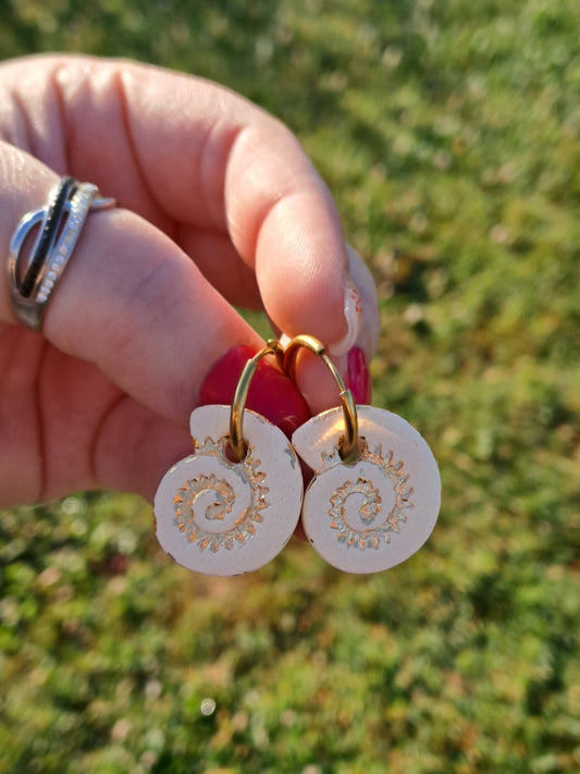 Pampilles Nautile -Ivory & Or