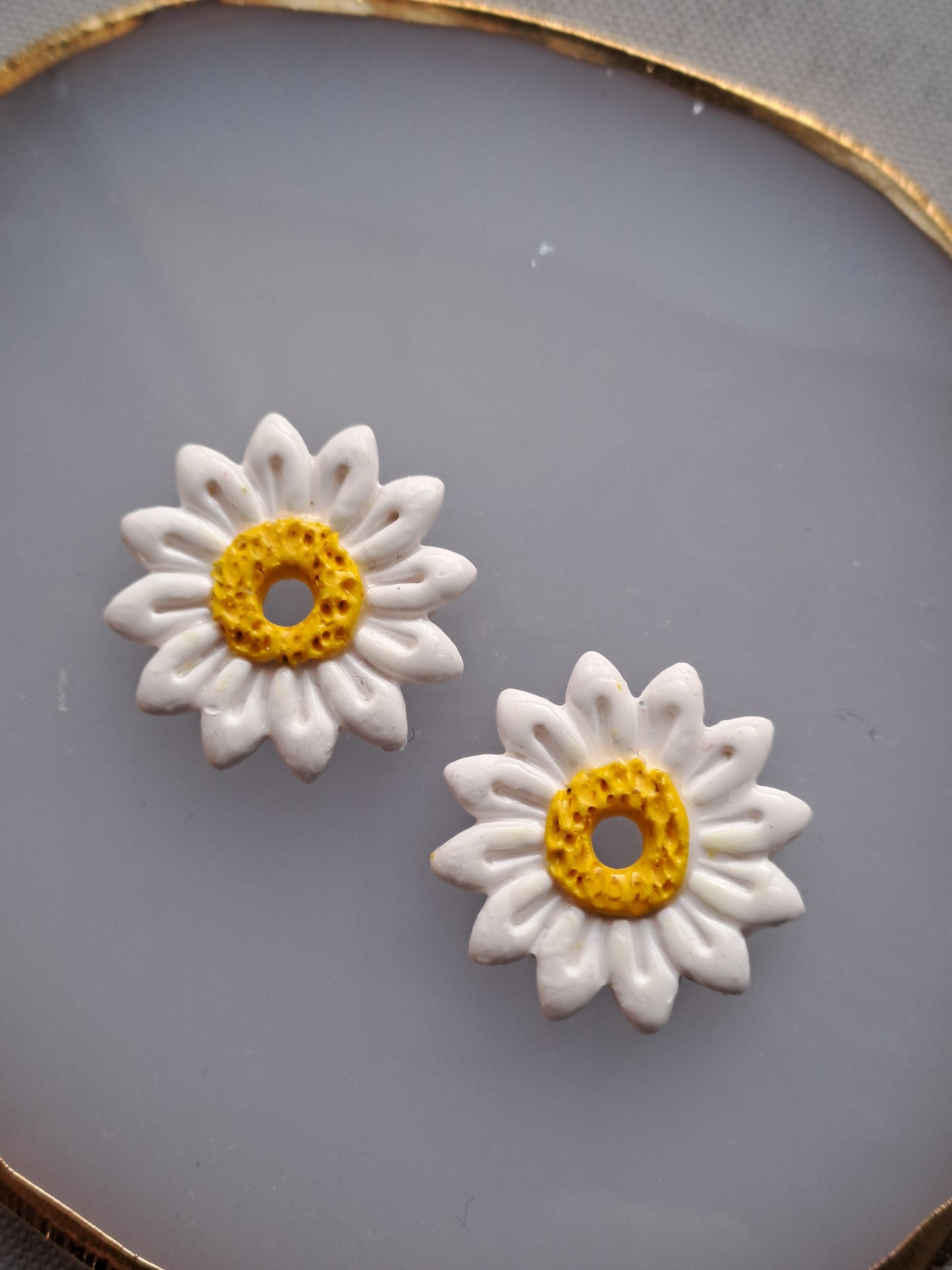 Pampilles Marguerite – Blanc & Jaune
