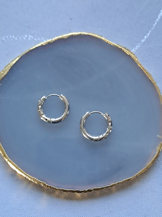 Créoles rondes Double Face - 18 mm