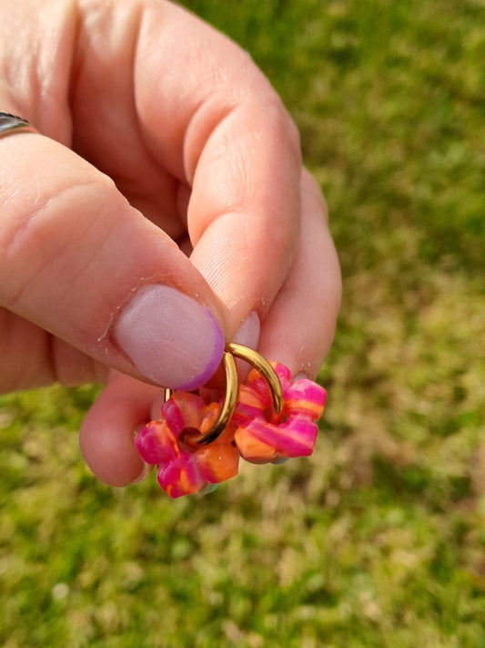 Pampilles Mini Fleur - Fusion Fuchsia & Orange