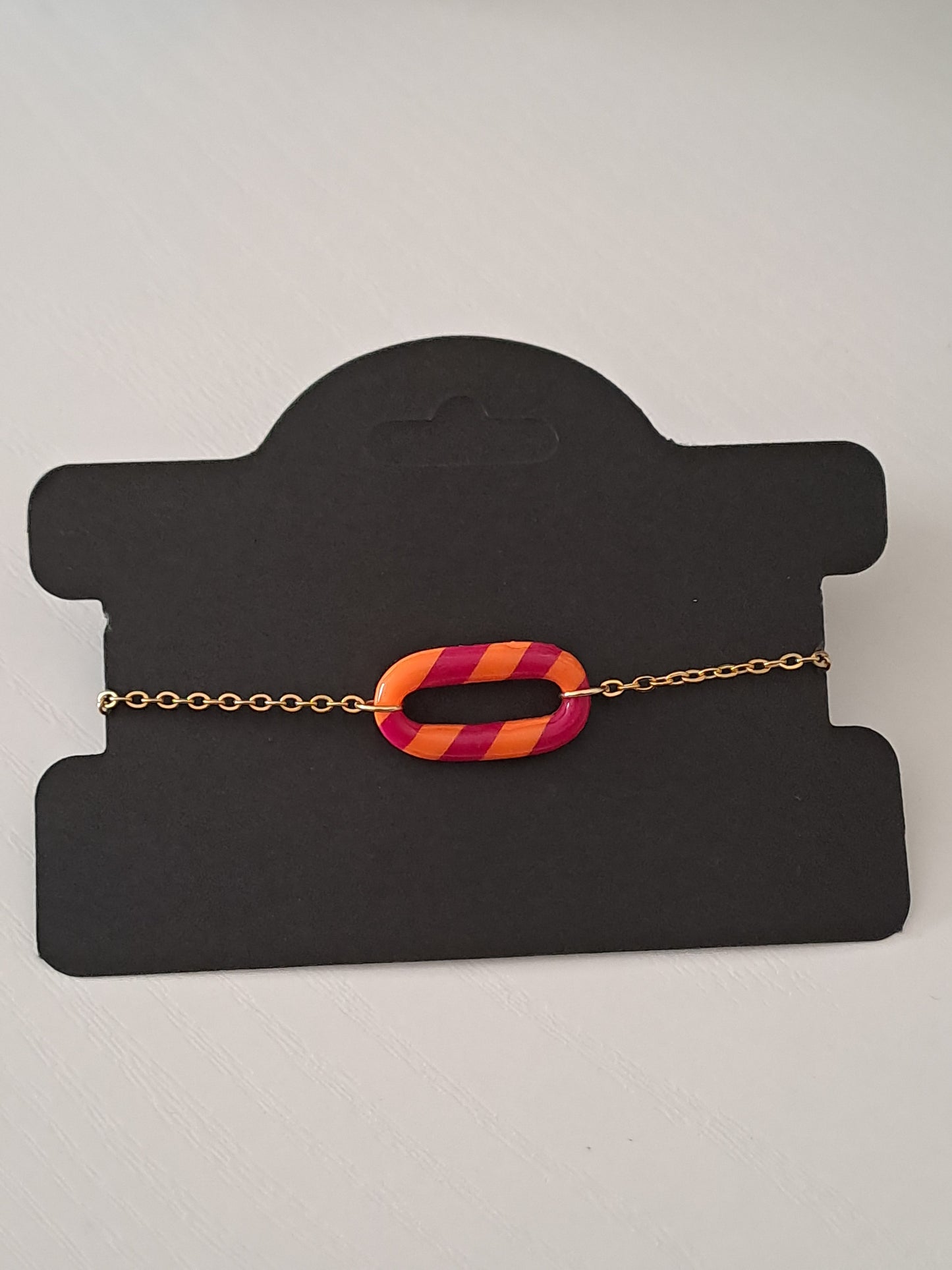 Bracelet Ovelia - Fushia & Orange