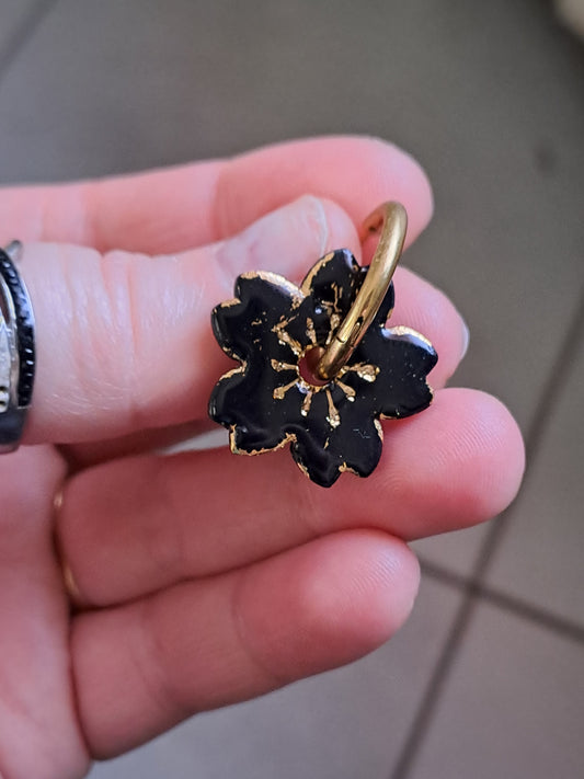 Pampilles Naïa - Noir & Or