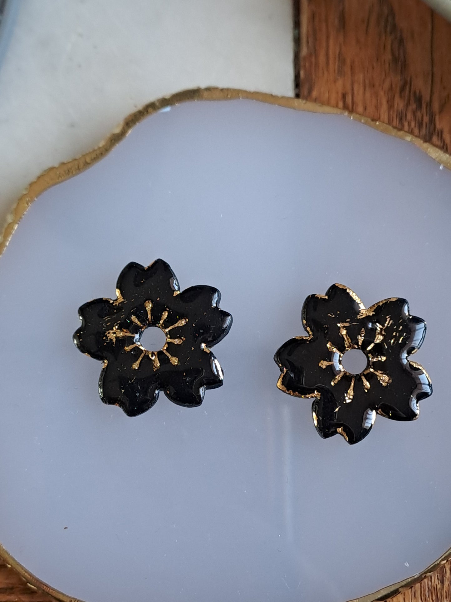 Pampilles Naïa - Noir & Or