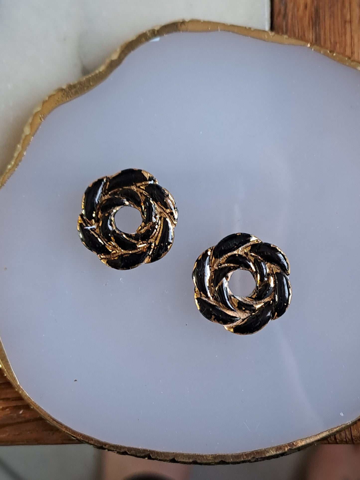 Pampilles Rosa - Noir & Or