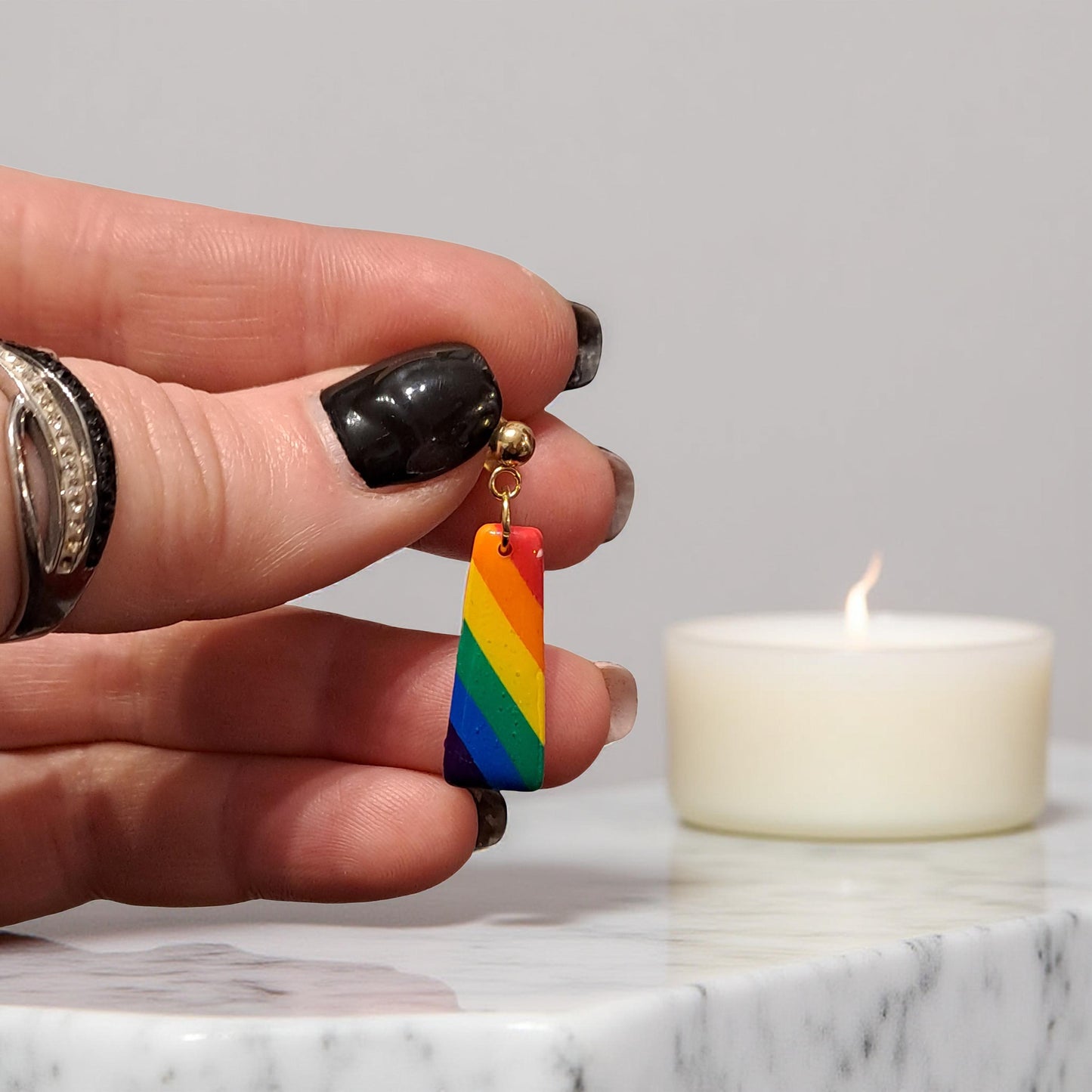 Boucles d’oreilles Alba - Arc-en-ciel