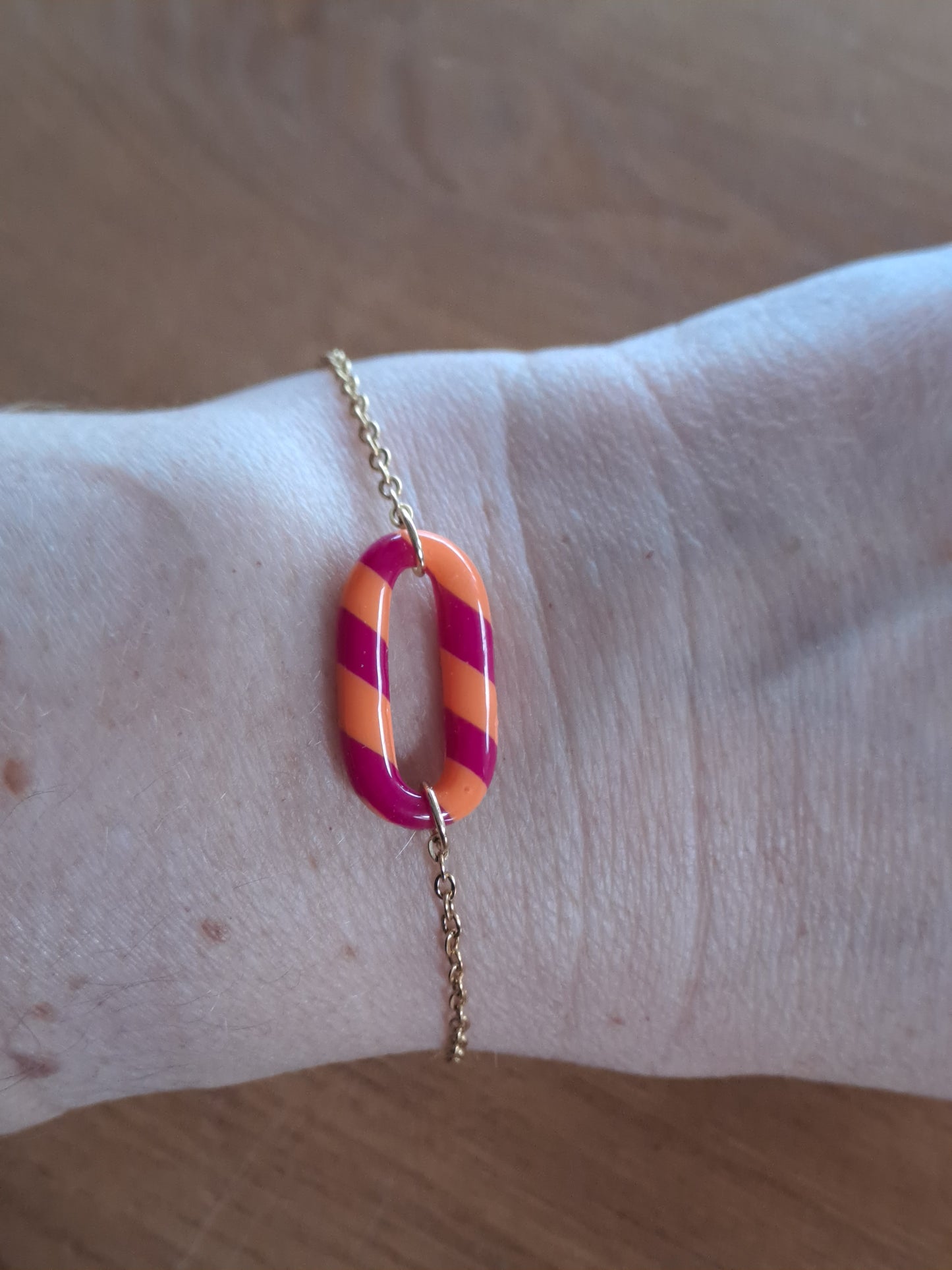 Bracelet Ovelia - Fushia & Orange