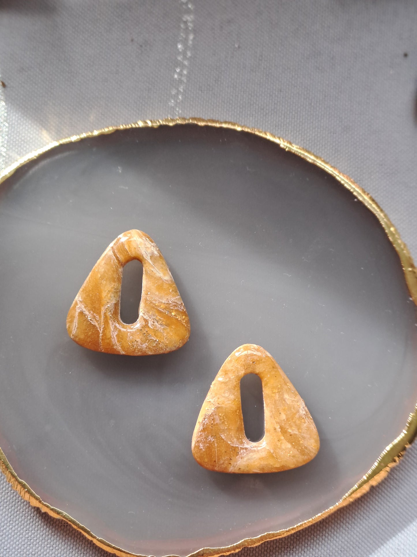 Pampilles Aria - Caramel & Feuille d’or