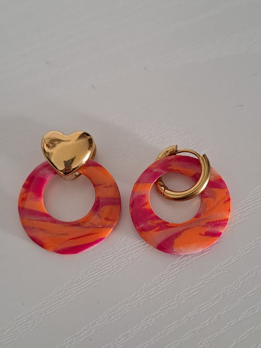 Pampilles Nola - Fusion Fuchsia & Orange