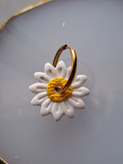 Pampilles Marguerite – Blanc & Jaune