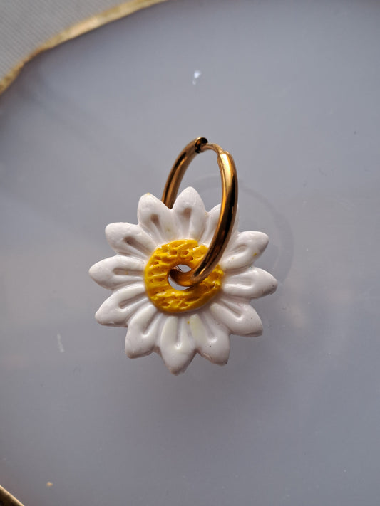 Pampilles Marguerite – Blanc & Jaune