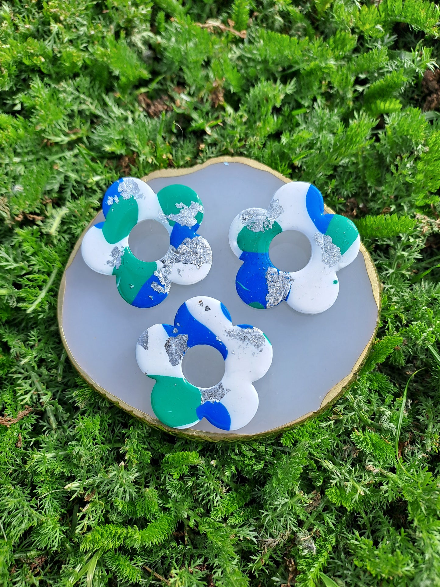 Boche Porte-lunettes - Blanc & Bleu & Vert