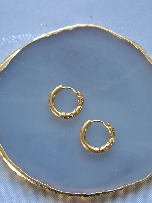 Créoles rondes Double Face - 18 mm