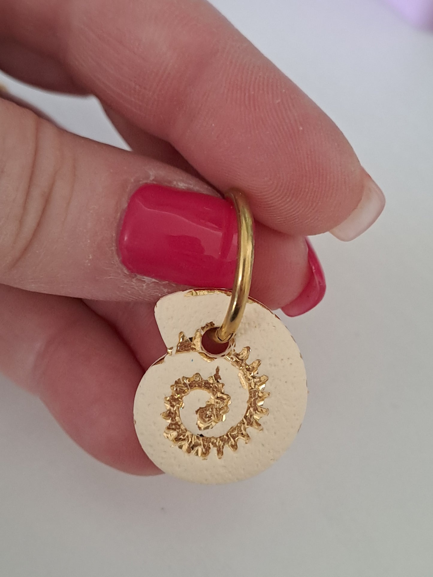 Pampilles Nautile -Ivory & Or