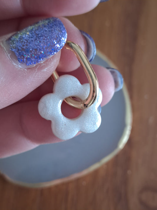 Pampilles Flora - Blanc nacré