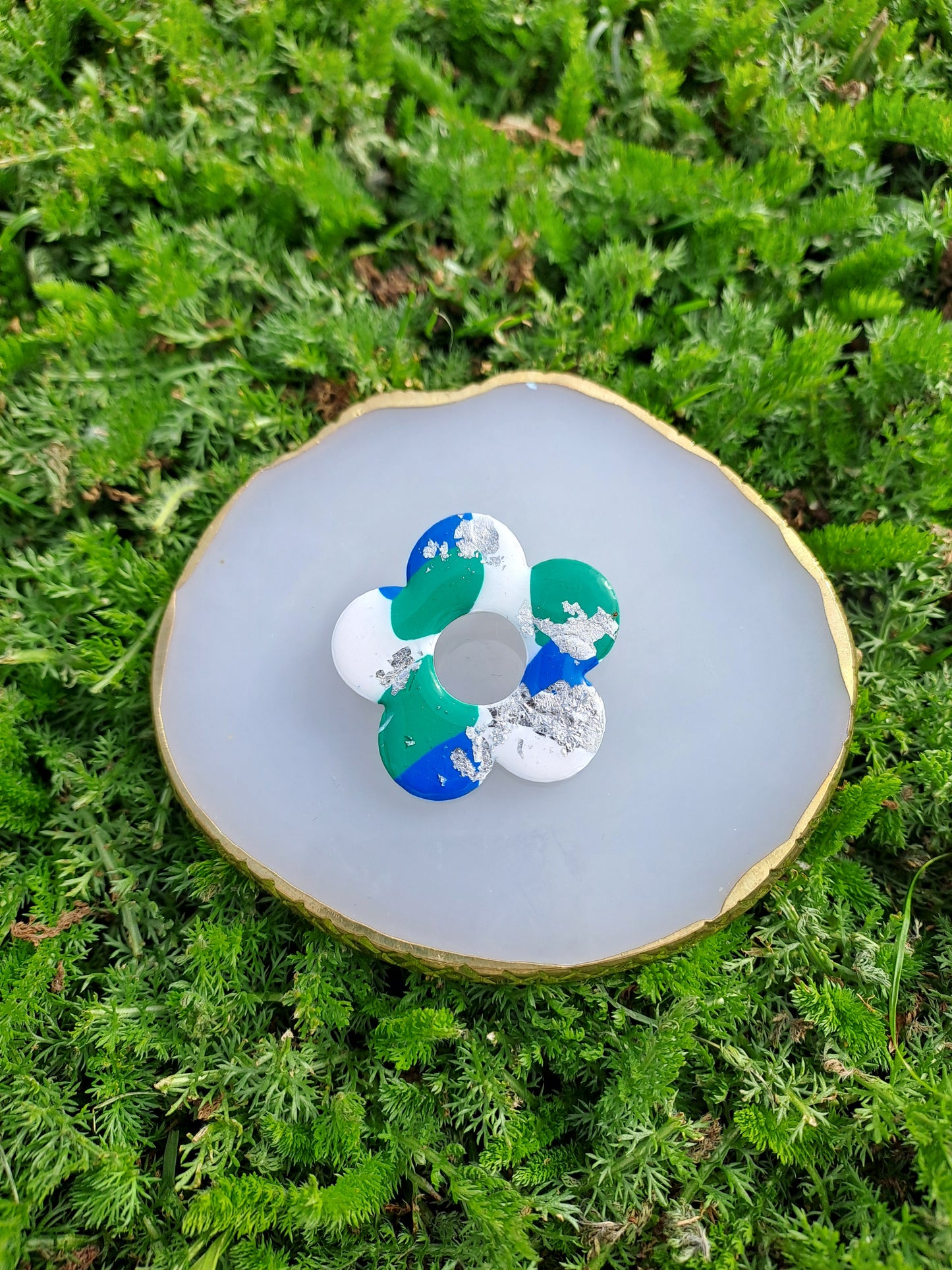 Boche Porte-lunettes - Blanc & Bleu & Vert
