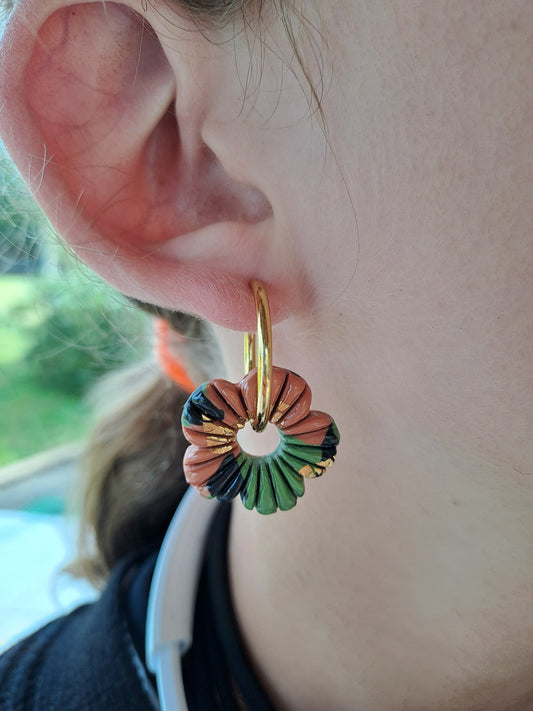 Pampilles Elysa - Terracotta & Olive