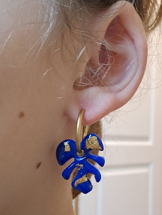 Pampilles Palméa - Marine & Feuille d'or