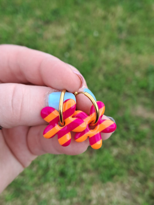 Pampille Maé - Fushia & Orange