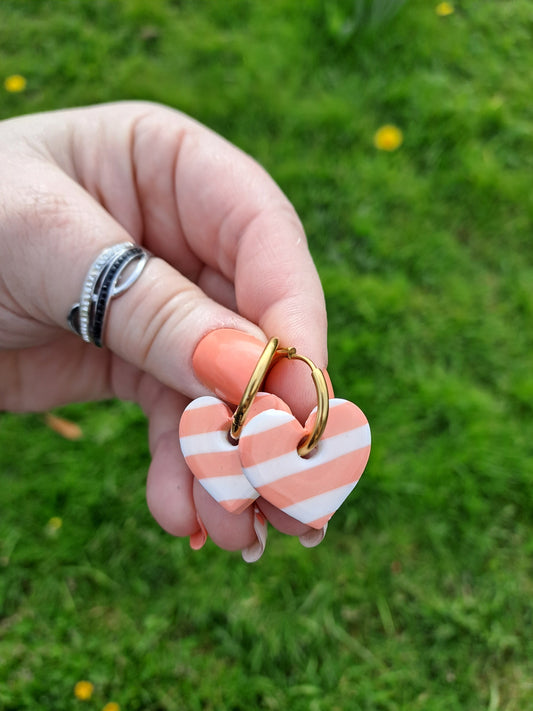Pampilles Lova - Corail & Blanc