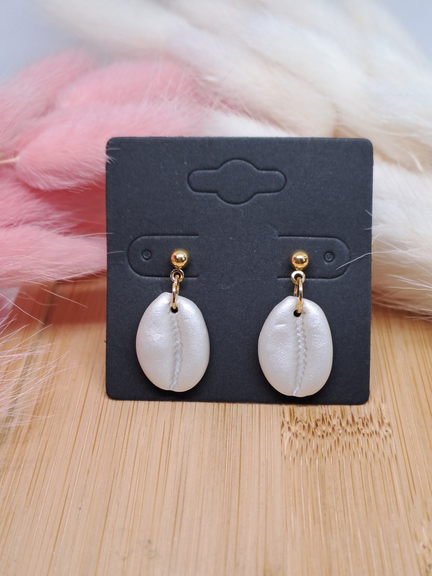 Boucles d’oreilles Écume - nacrées