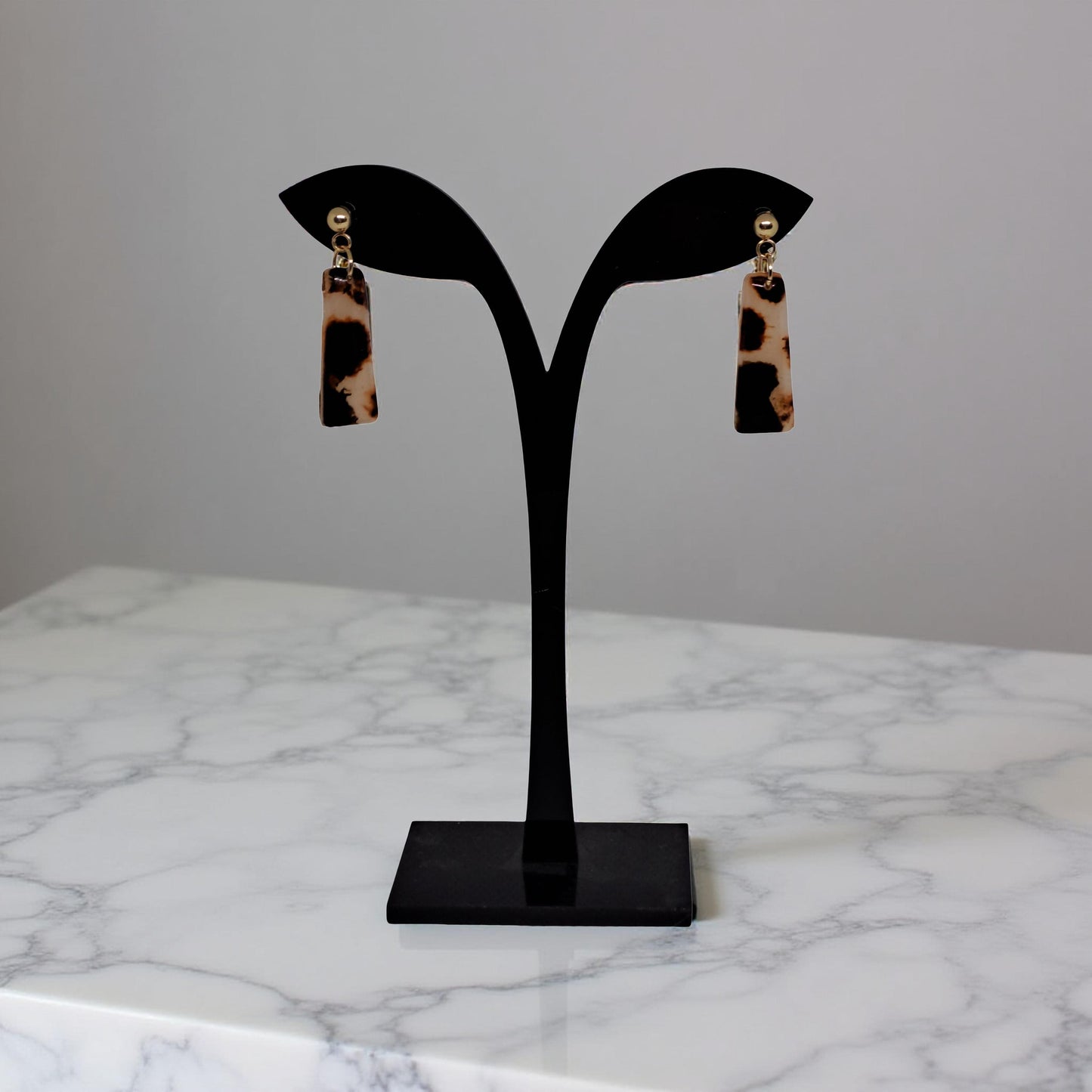 Boucles d’oreilles Alba- Écaille douce