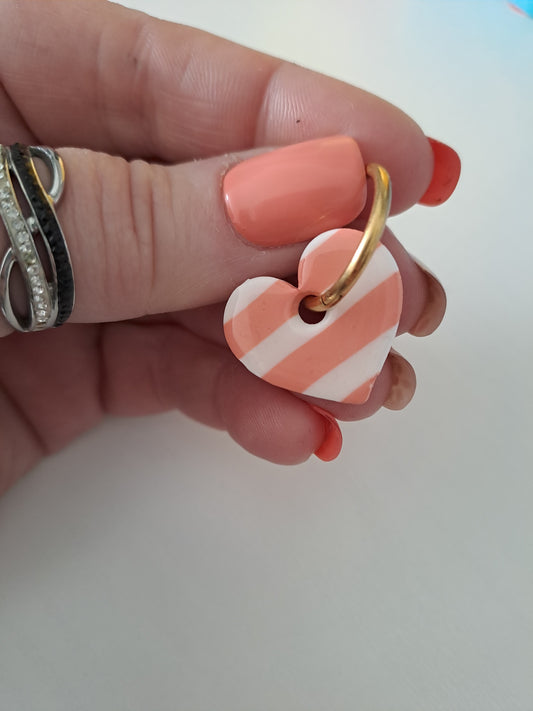 Pampilles Lova - Corail & Blanc