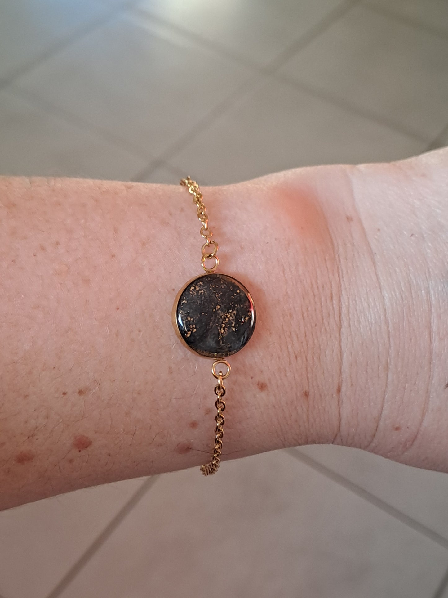 Bracelet Halo - Voile d’Or Noir