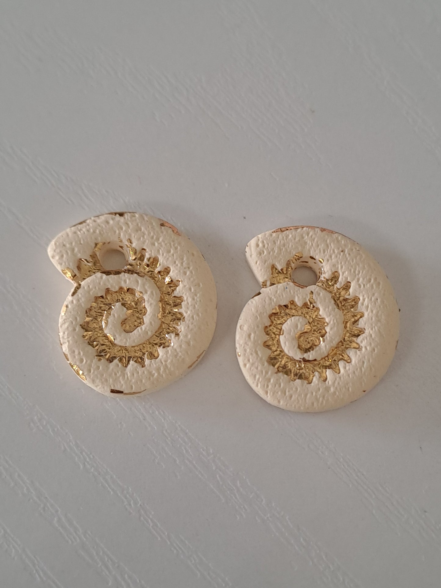 Pampilles Nautile -Ivory & Or
