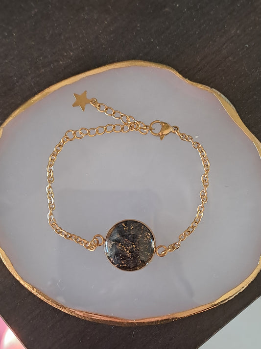 Bracelet Halo - Voile d’Or Noir