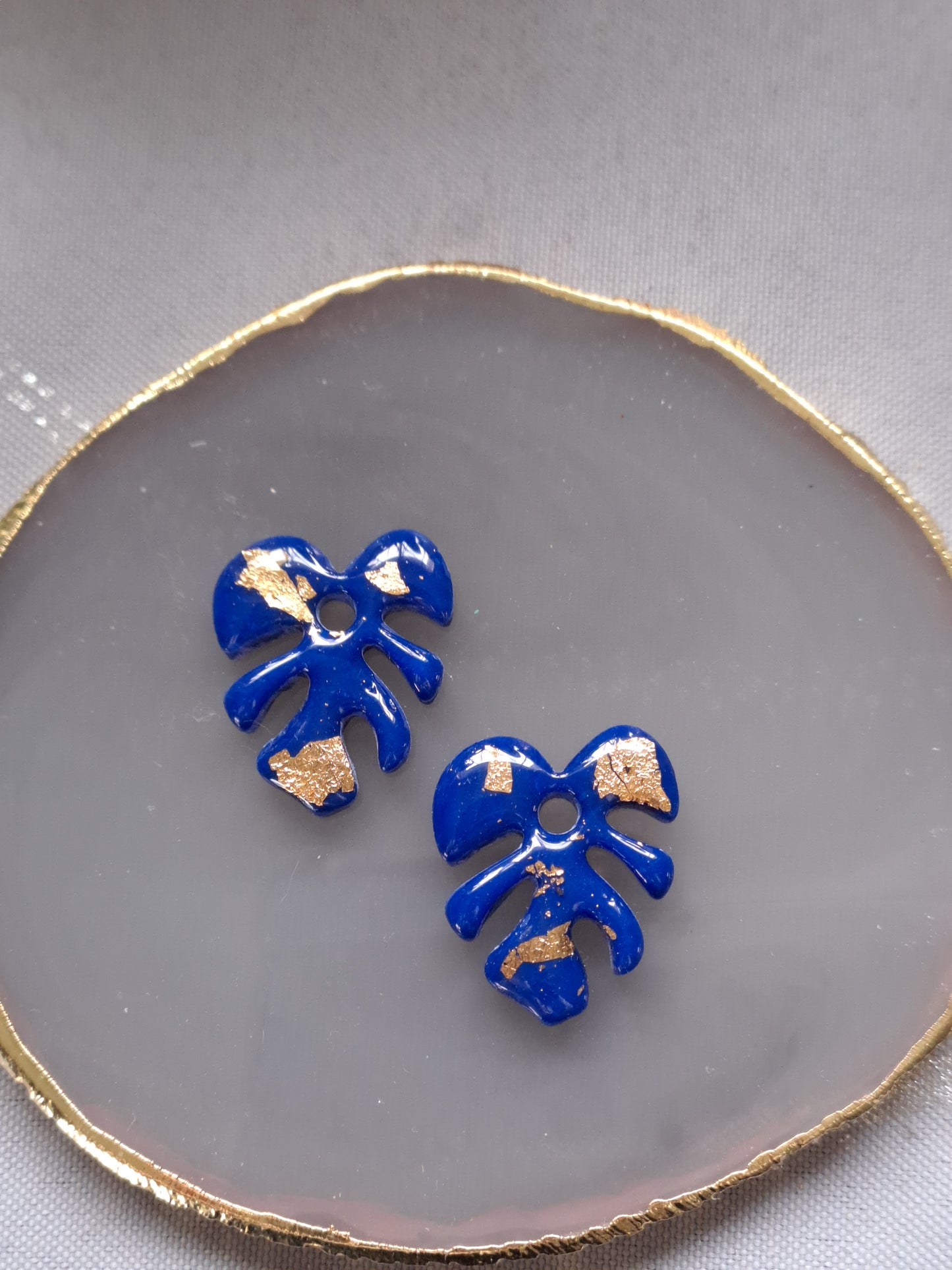 Pampilles Palméa - Marine & Feuille d'or