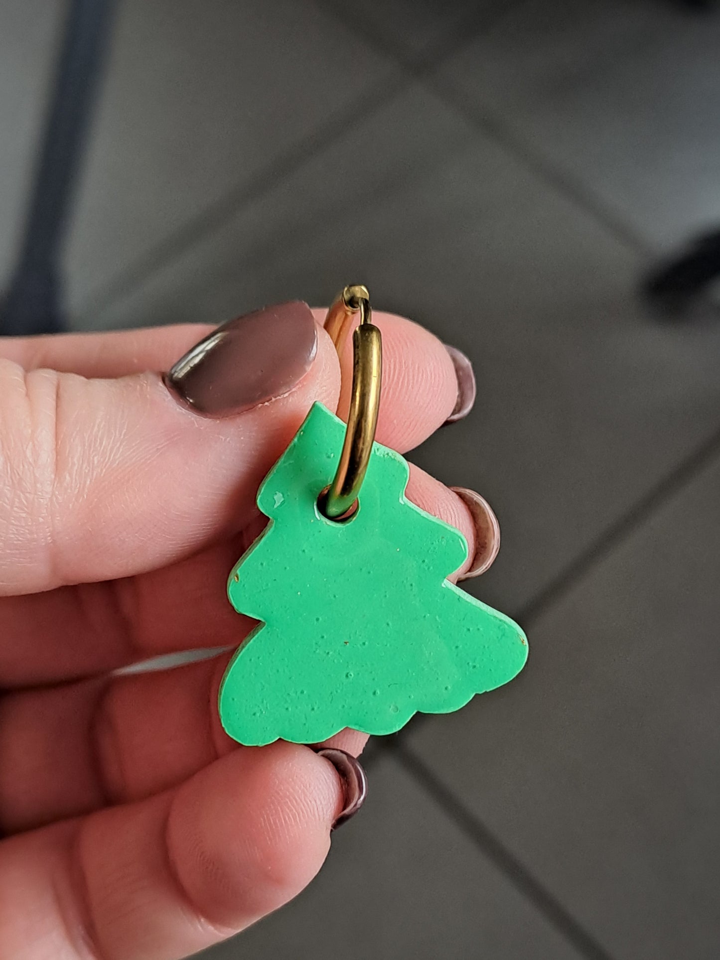 Pampilles Sapin - Vert & Feuille d'or