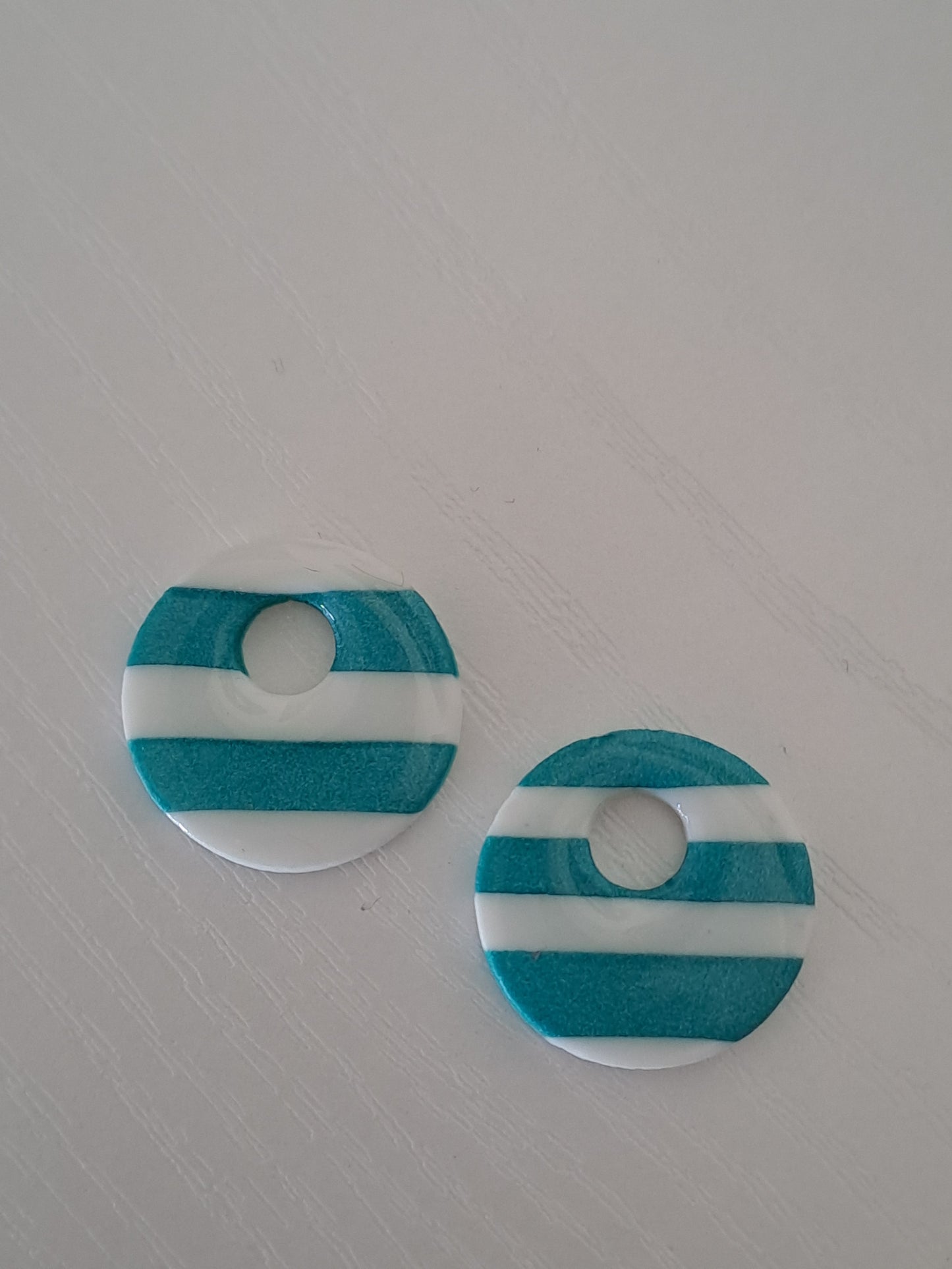 Pampilles Luna - Turquoise & Blanc