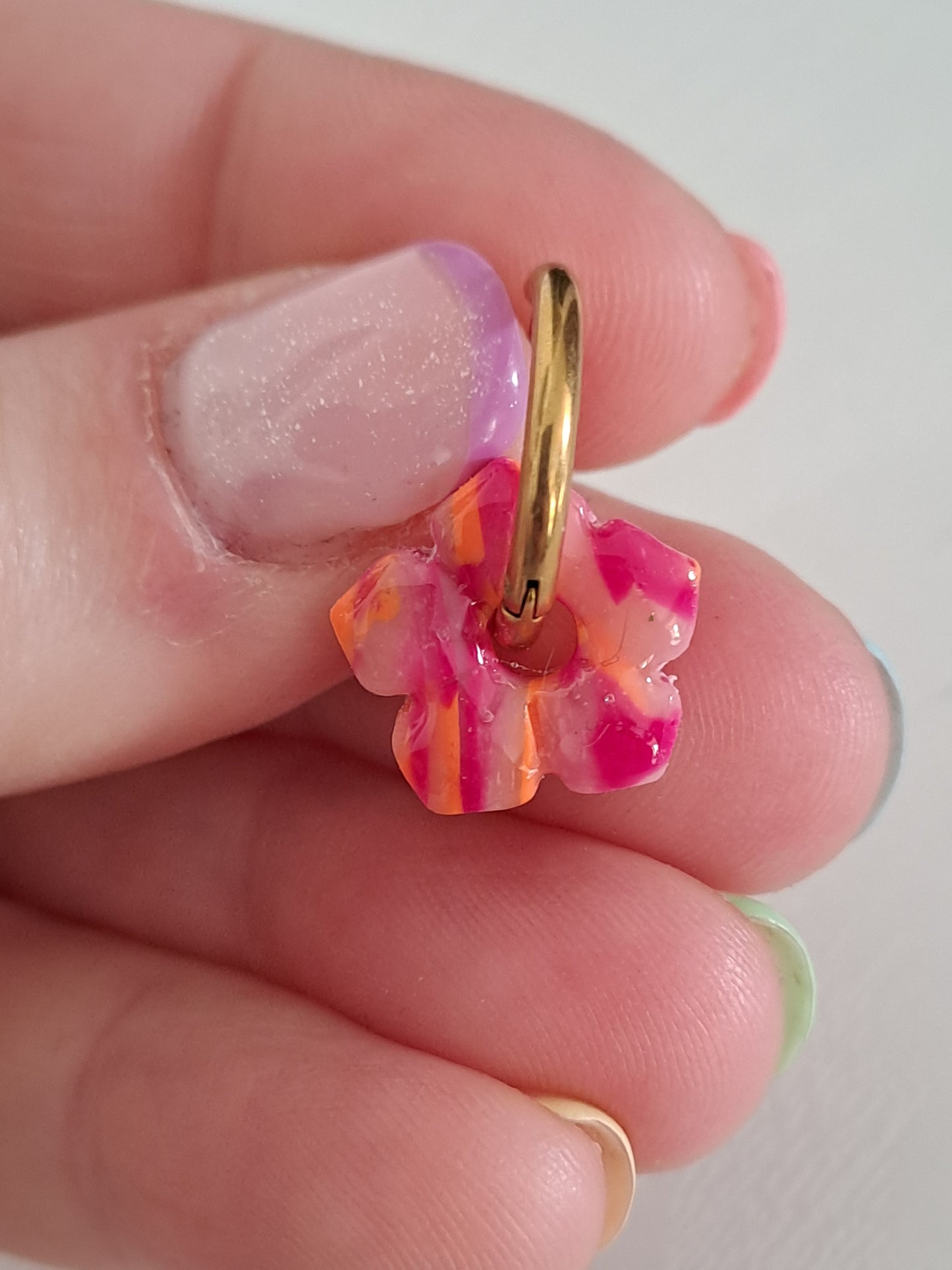 Pampilles Mini Fleur - Fusion Fuchsia & Orange