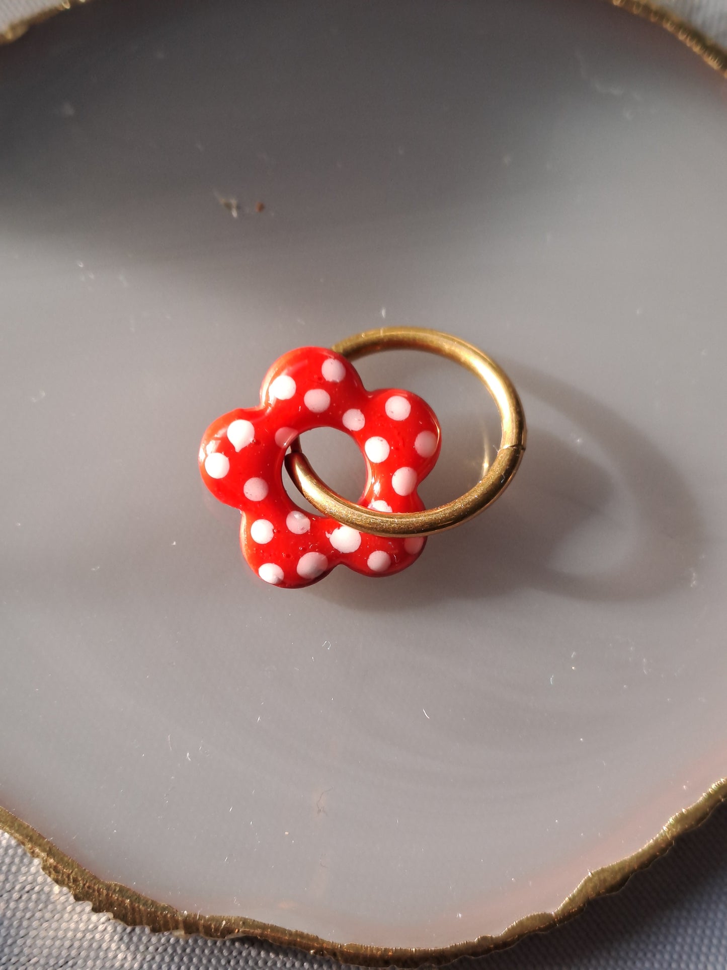 Pampilles Flora - Rouge & Pois blancs