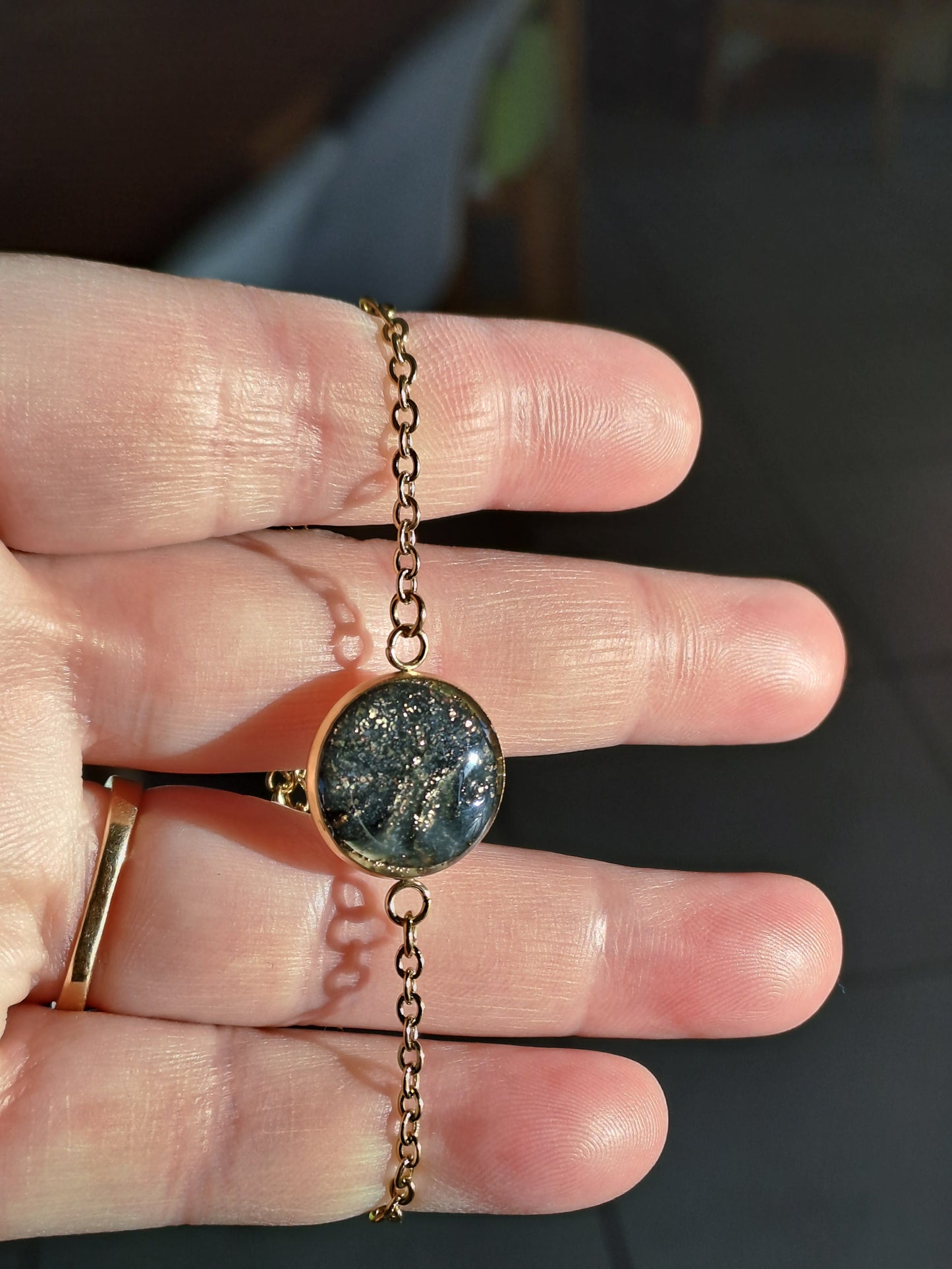 Bracelet Halo - Voile d’Or Noir