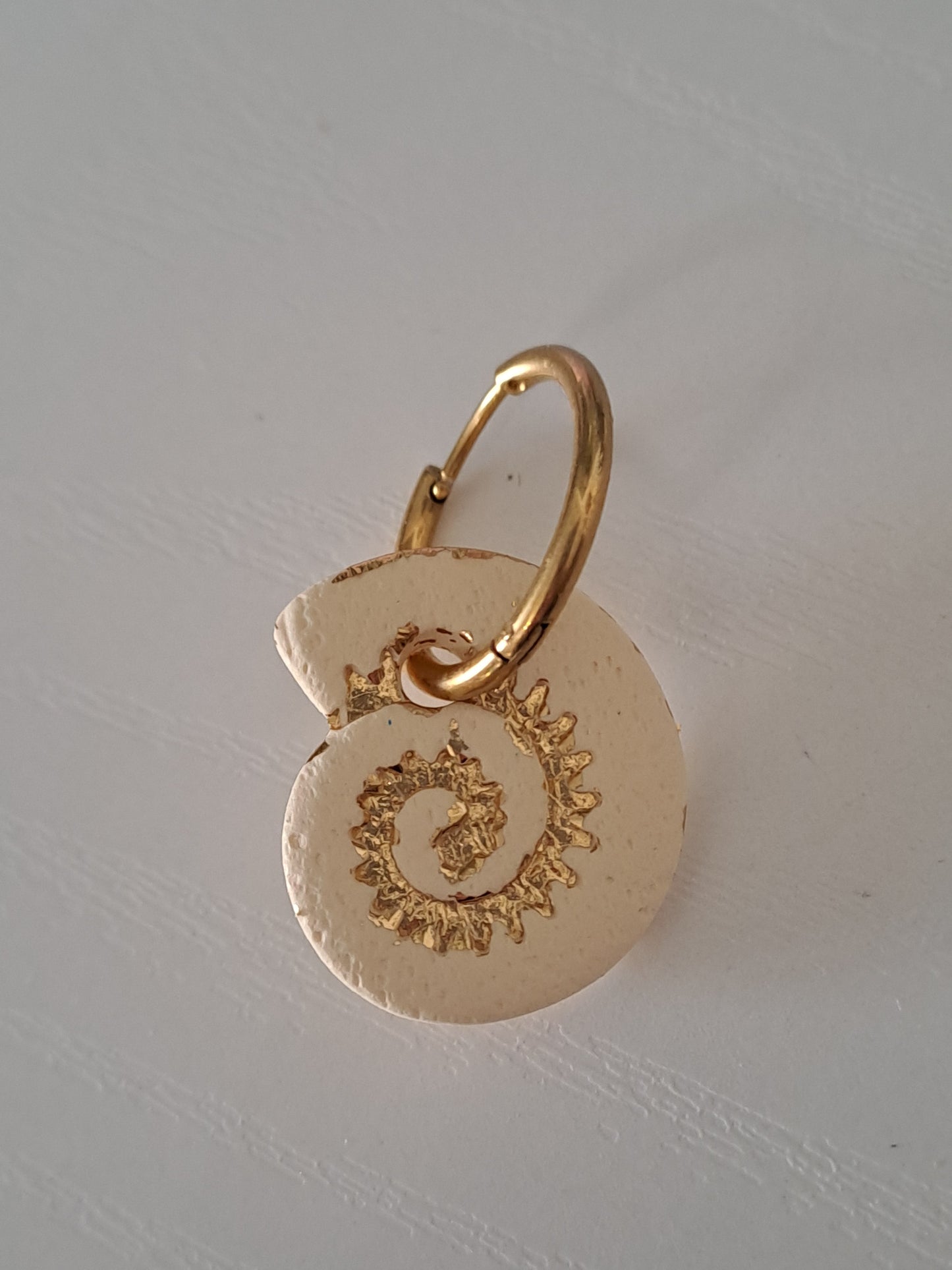 Pampilles Nautile -Ivory & Or
