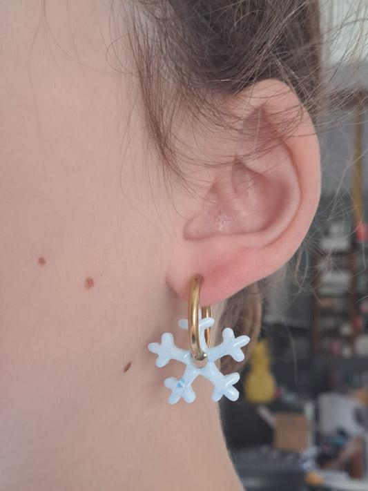 Pampilles Flocon de neige - Bleu glacé